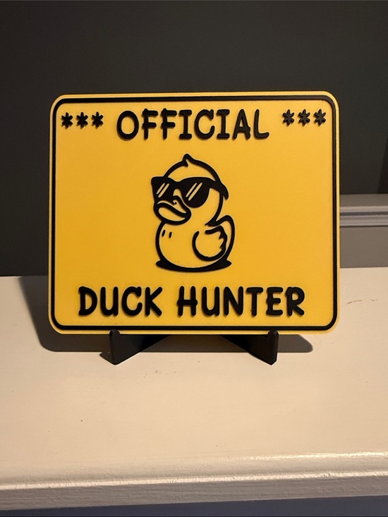 Other - Official Duck Hunter Wall Plaque - Yellow